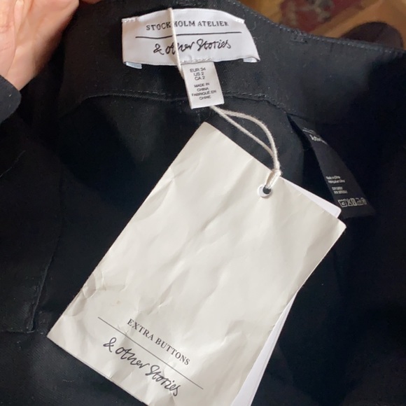 NWT & Other Stories Cropped Twill Workwear Pants - Picture 8 of 10